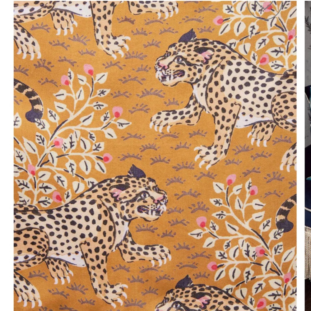 Printfresh Eco Satin Tobacco Bagheera Leopard Pajama Set - Picture 2 of 5